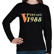 PRINTFASHION 1988 - Női pulóver - Fekete női pulóver, kardigán