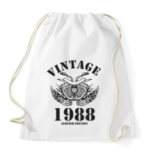 PRINTFASHION 1988 - Sportzsák, Tornazsák - Fehér tornazsák