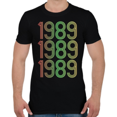 PRINTFASHION 1989 - Férfi póló - Fekete