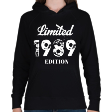 PRINTFASHION 1989 - Női kapucnis pulóver - Fekete női pulóver, kardigán