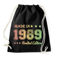 PRINTFASHION 1989 - Sportzsák, Tornazsák - Fekete tornazsák