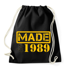 PRINTFASHION 1989 - Sportzsák, Tornazsák - Fekete tornazsák