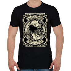 PRINTFASHION 1989 Velem ne szórakozz - Férfi póló - Fekete