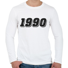 PRINTFASHION 1990 - Férfi hosszú ujjú póló - Fehér