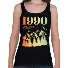 PRINTFASHION 1990 - Női atléta - Fekete női trikó