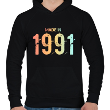 PRINTFASHION 1991 - Férfi kapucnis pulóver - Fekete női pulóver, kardigán