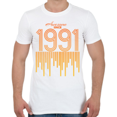 PRINTFASHION 1991 - Férfi póló - Fehér