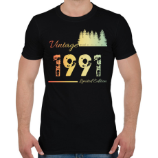 PRINTFASHION 1991 - Férfi póló - Fekete