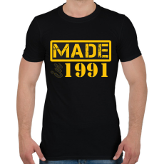 PRINTFASHION 1991 - Férfi póló - Fekete