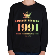 PRINTFASHION 1991 - Gyerek pulóver - Fekete