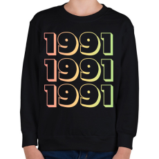 PRINTFASHION 1991 - Gyerek pulóver - Fekete