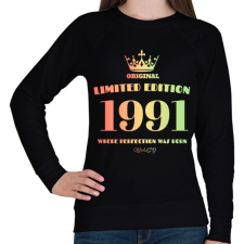 PRINTFASHION 1991 - Női pulóver - Fekete női pulóver, kardigán