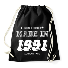 PRINTFASHION 1991 - Sportzsák, Tornazsák - Fekete tornazsák