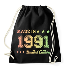 PRINTFASHION 1991 - Sportzsák, Tornazsák - Fekete tornazsák