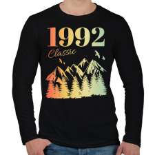 PRINTFASHION 1992 - Férfi hosszú ujjú póló - Fekete férfi póló