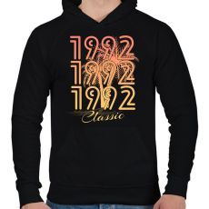 PRINTFASHION 1992 - Férfi kapucnis pulóver - Fekete