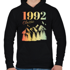 PRINTFASHION 1992 - Férfi kapucnis pulóver - Fekete férfi pulóver, kardigán