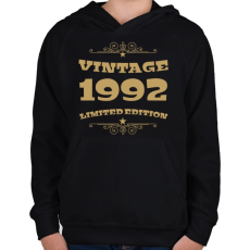 PRINTFASHION 1992 - Gyerek kapucnis pulóver - Fekete