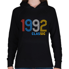 PRINTFASHION 1992 - Női kapucnis pulóver - Fekete női pulóver, kardigán