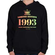 PRINTFASHION 1993 - Gyerek kapucnis pulóver - Fekete