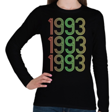 PRINTFASHION 1993 - Női hosszú ujjú póló - Fekete női póló