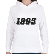 PRINTFASHION 1995 - Női kapucnis pulóver - Fehér női pulóver, kardigán