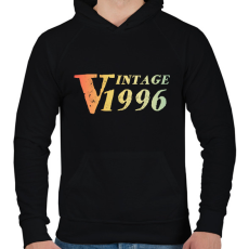 PRINTFASHION 1996 - Férfi kapucnis pulóver - Fekete