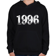 PRINTFASHION 1996 - Gyerek kapucnis pulóver - Fekete