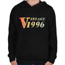 PRINTFASHION 1996 - Gyerek kapucnis pulóver - Fekete gyerek pulóver, kardigán