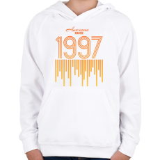 PRINTFASHION 1997 - Gyerek kapucnis pulóver - Fehér
