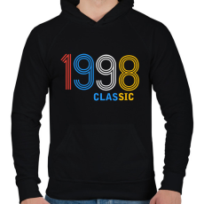 PRINTFASHION 1998 - Férfi kapucnis pulóver - Fekete
