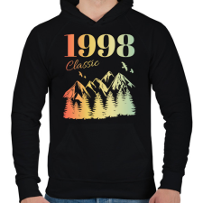 PRINTFASHION 1998 - Férfi kapucnis pulóver - Fekete férfi pulóver, kardigán