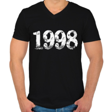 PRINTFASHION 1998 - Férfi V-nyakú póló - Fekete férfi póló