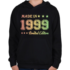 PRINTFASHION 1999 - Gyerek kapucnis pulóver - Fekete gyerek pulóver, kardigán