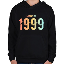 PRINTFASHION 1999 - Gyerek kapucnis pulóver - Fekete gyerek pulóver, kardigán