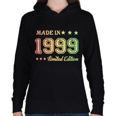 PRINTFASHION 1999 - Női kapucnis pulóver - Fekete