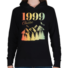 PRINTFASHION 1999 - Női kapucnis pulóver - Fekete női pulóver, kardigán