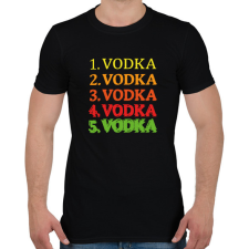 PRINTFASHION 1-5 Vodka - Férfi póló - Fekete férfi póló