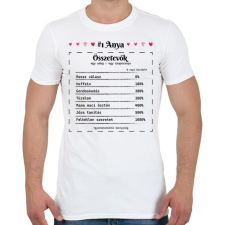 PRINTFASHION #1 Anya összetevők - Férfi póló - Fehér férfi póló