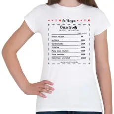 PRINTFASHION #1 Anya összetevők - Női póló - Fehér
