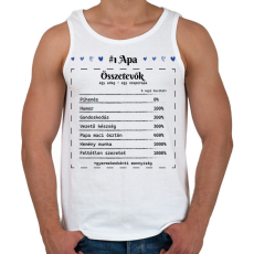 PRINTFASHION #1 Apa összetevők - Férfi atléta - Fehér