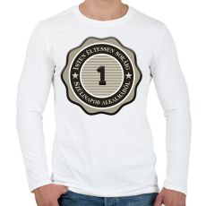 PRINTFASHION 1 - Férfi hosszú ujjú póló - Fehér