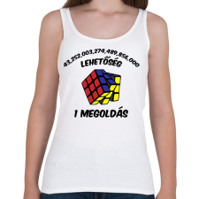 PRINTFASHION 1 megoldás - Női atléta - Fehér női trikó