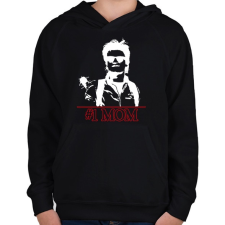 PRINTFASHION #1 Mom - Stranger Things - Gyerek kapucnis pulóver - Fekete gyerek pulóver, kardigán