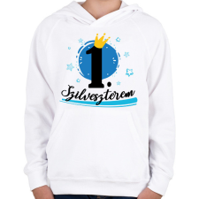 PRINTFASHION 1. szilveszterem - Gyerek kapucnis pulóver - Fehér gyerek pulóver, kardigán