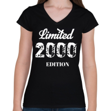 PRINTFASHION 2000 - Női V-nyakú póló - Fekete női póló