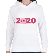 PRINTFASHION 2020 Disznóvágás - Női kapucnis pulóver - Fehér női pulóver, kardigán