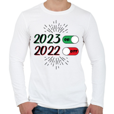PRINTFASHION 2023 - ON - Férfi hosszú ujjú póló - Fehér