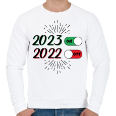 PRINTFASHION 2023 - ON - Férfi pulóver - Fehér