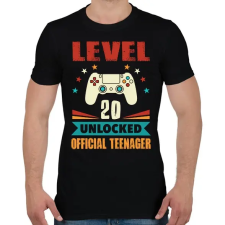 PRINTFASHION 20 éves gamer - Férfi póló - Fekete férfi póló